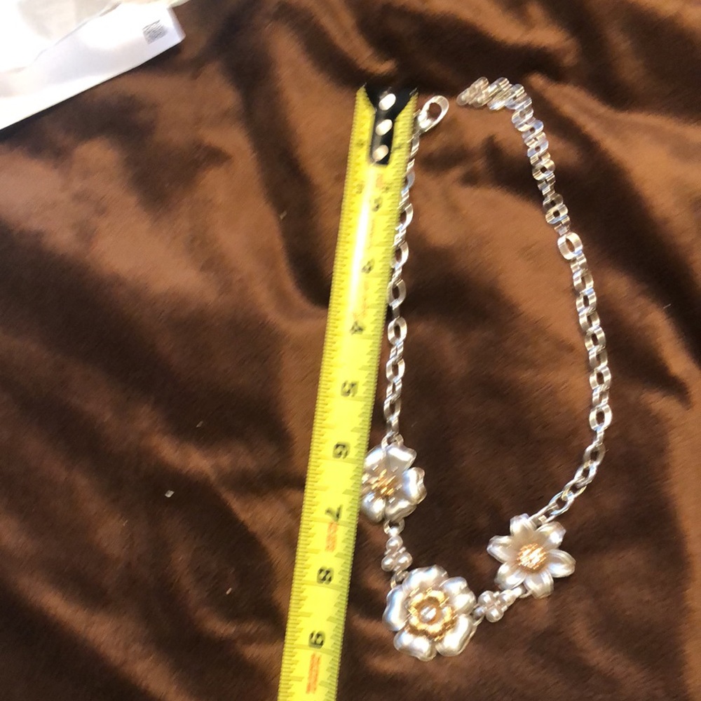 Brighton silver & gold flower necklace - Picture 3 of 5